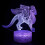 Υψηλής τεχνολογίας νυχτερινό φως 3D Dragon, λειτουργία χρονισμού, πολλαπλά εφέ 5