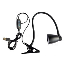 Eye-Care Clip-On læselampe, komfortabel belysning med justerbare farver, perfekt til børn og bogorme (USB-drevet)