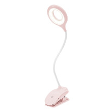 Oogvriendelijke LED-cliplamp, draagbare en flexibele leeslamp met oplaadbare batterij, 3 helderheidsniveaus voor een optimale verlichting.