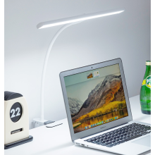 Lampă de birou cu clips reglabilă, lampă de birou din aluminiu de înaltă rezistență cu lumină LED care îngrijește ochii, gât de lebădă