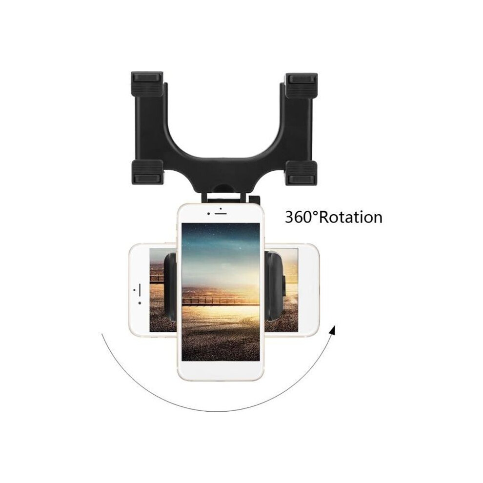 Car Rearview Mirror Phone Holder, Universal Navigation Bracket 7333425843024
