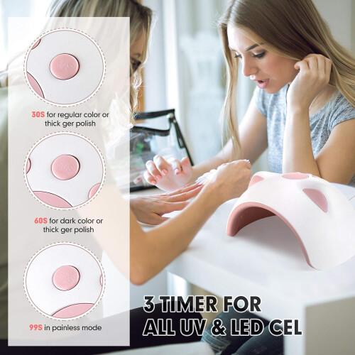 Φως πολυμερισμού ρητίνης Healthy Light, λάμπα νυχιών LED UV με έξυπνο αισθητήρα για νύχια 1