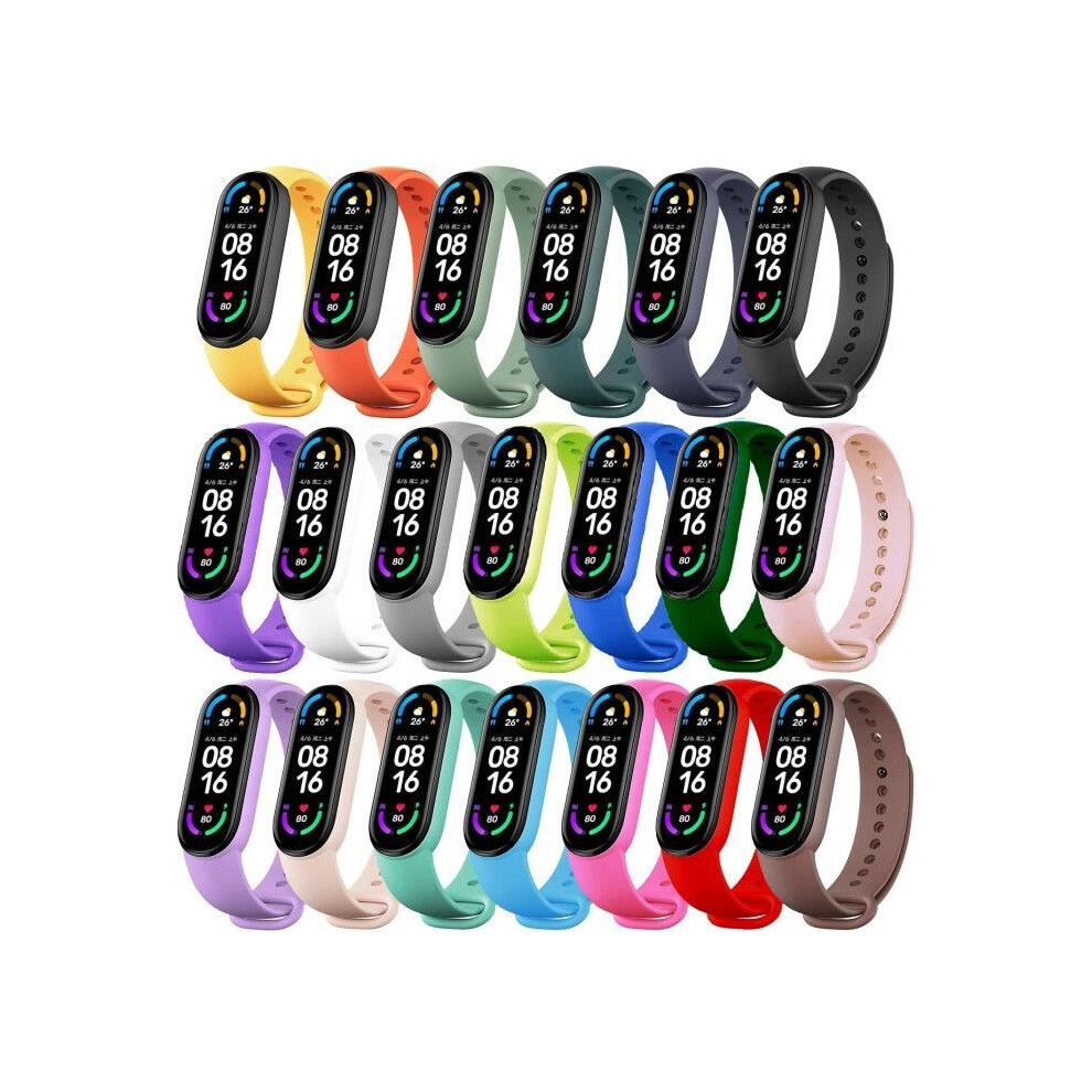 20 Pack Straps For Xiaomi Mi Band 6 / Xiaomi Mi Band 5 / Amazfit Band 5 7333425844663