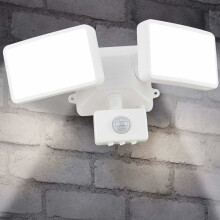 Adjustable Motion Sensor Outdoor Flood Light With Powerful Pir Sensor, Aluminum Design For Garden Yard Porches Park Garage Door Entryways Stairs Works