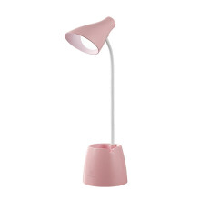 Compacte bureaulamp met 3 lichtstanden, oplaadbare batterij en USB-oplaadpoort, moderne leeslamp voor thuis, kantoor en studie (klassiek zilver)