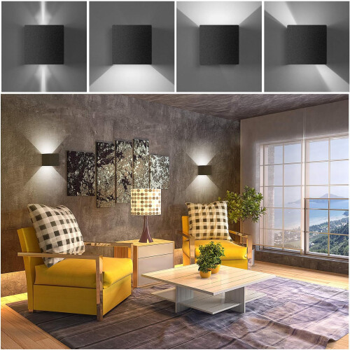 IP65 Αδιάβροχο φωτιστικό τοίχου Cube Led, ρυθμιζόμενη γωνία δέσμης για διακόσμηση 2