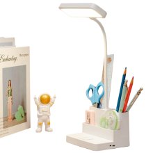 Lampa Deisce In-athluchtaithe Iniompartha, Port Muirir USB le haghaidh Soghluaisteachta Éasca, Mód Solais Fuar le haghaidh Tascanna Tiubhaithe,
