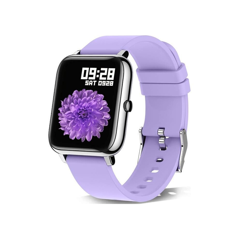 Smart Watch For Women, Pedometer, Heart Rate And Blood Pressure Monitor, Smart Watch For Men, Purple 7333425844908