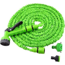 IY17407 30m Expandable Lawn & Garden Hose - Retractable Hose with 7-Jet Spray Gun - Hose Nozzle Sprinkler Head - Version