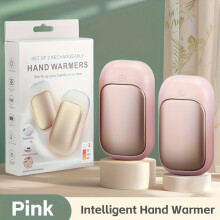 (Pink) 2pcs Rechargeable Hand Warmer, Magnetic Electric Hand Warmer, Reusable Hand Warmer, USB Rechargeable Portable Hand Warmer