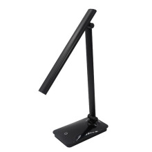 Draagbare bureaulamp, opvouwbaar ontwerp, ingebouwde lithiumbatterij, instelbare lichtsterkte voor op reis, traploos dimmen, aanraakbediening (wit)
