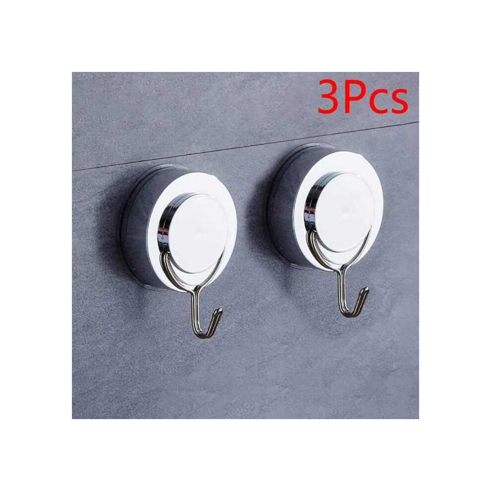 Suction Cup Hooks - Noname - 3 Pieces - Abs And Pvc - Maximum Load 5 Kg - Contemporary Design 7333425853252