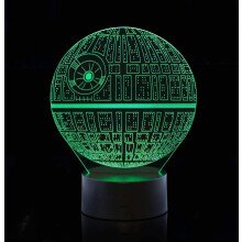 Lampa Deisce LED Mealladh Optúil 3T, Solas Oíche Athraithe Datha Rialaithe le Tadhall le haghaidh Maisiú Baile Cruthaitheach, Lampa Coigilte