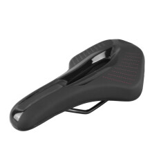Kurzer Sattel für MTB und Rennrad, kurze Sattelnase, leichtes, stoßdämpfendes Design mit perforierter Form, hochdichte Schaumstoffpolsterung,