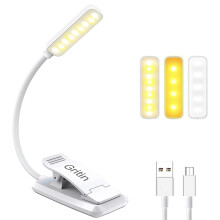 Luminária de leitura inovadora, com 3 modos de cor e ajuste contínuo de intensidade, portátil para leitura e estudo em qualquer lugar.