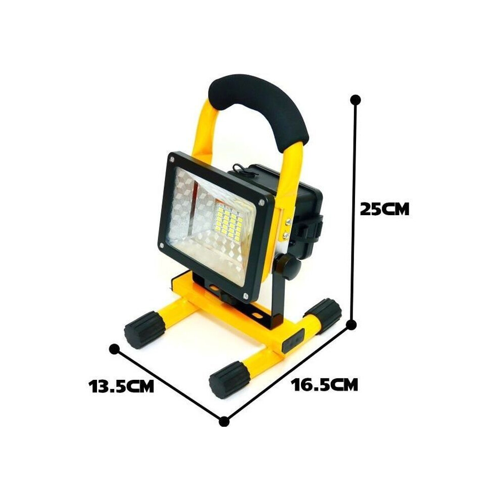 Popspo 30W Rechargeable Led Floodlight - 3 Lighting Modes - Portable And Multifunctional 7333425883518