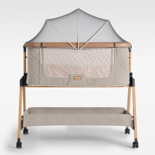 SnooBee Bedside Crib & Baby Co-Sleeper (Khaki)