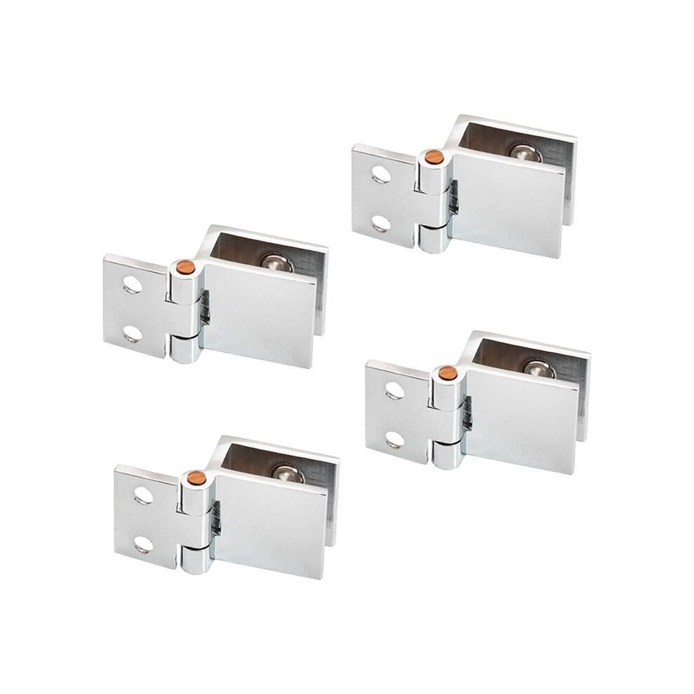 4Pcs Glass Door Hinges For Kitchen Cabinet Showcase Shower Glass For 5-8Mm Glass 7333425880029