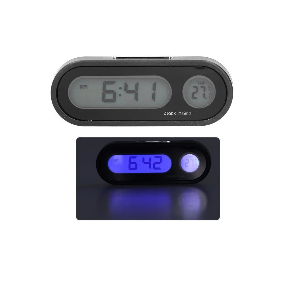 Vvikizy Car Clock, Car Thermometer, Electronic Night Backlit Car Dashboard Clock For Light 7333425859971