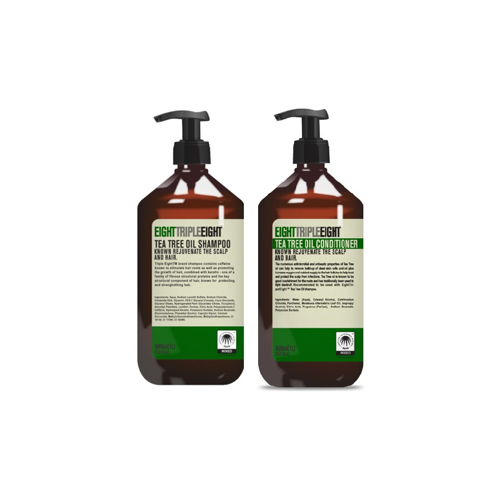 Eight Triple Eight Eighttripleeight Tea Tree Shampoo & Conditioner 1L