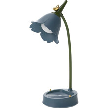 Design drăguț al lămpii, lampă de birou portabilă: lampă de masă decorativă cu flori adorabile, perfectă pentru citit și decorarea casei