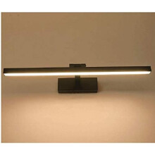 Moderne badkamerlamp, aluminium + PC, dimbare wandlamp, 3000K warm wit, voor een elegante huisinrichting, geschikt voor badkamers, keukens en andere