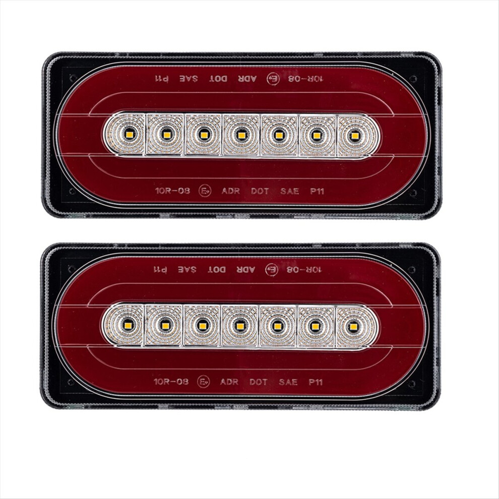 Car Led Dynamic Turn Signal S 12V-24V Tail Warning Outline Light 4851500938333