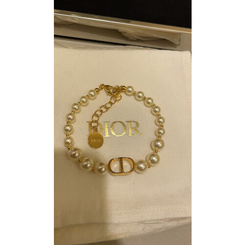 (Style S) Crystal Tassel pearl CD bracelet