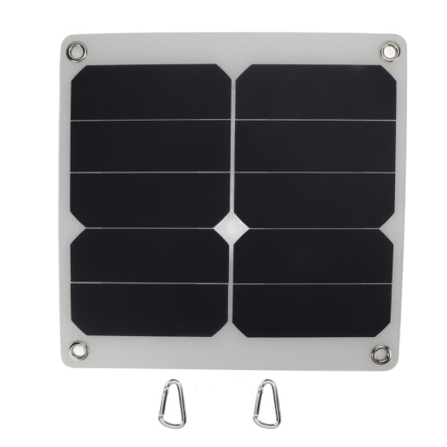 USB Solar Panel With High Conversion Efficiency Durable And Weatherproof Compact Design Suitable For Camping Travel And Emergency Use 2