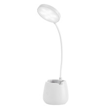 USB-uppladdningsbar bordslampa, uppladdningsbar skrivbordslampa med pekskärm, dimbar LED-skrivbordslampa, ögonvänlig läslampa, 360 graders