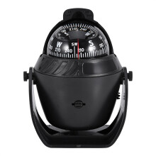 Busolă de navigație marină cu lumini LED, busolă marină de înaltă precizie, vizibilă pe timp de noapte, cu instrument de bord cu lumină,