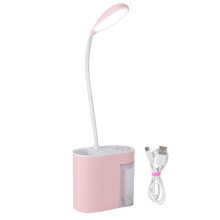 Batteridriven skrivbordslampa, ögonvårdande LED-belysning med justerbar ljusstyrka för läsning, arbete eller stämningsbelysning (bärbar design)