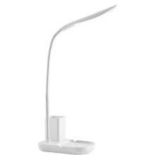 Elegant Battery-Powered Desk Lamp, Designed for Beauty and Functionality, White Eye Protection Light, Stepless Dimming with Touch Control, Multifuncti