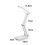 Eye Protection Desk Lamp With Adjustable Brightness, Rechargable Reading Light For Studying And Working, Three-section Foldable Design, Mini Size Wire 2