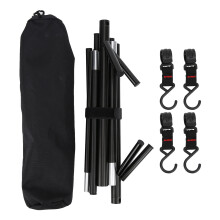 Support de cuisson pliable et portable sur trépied pour extérieur, balançoire de gril légère résistante aux hautes températures offrant une