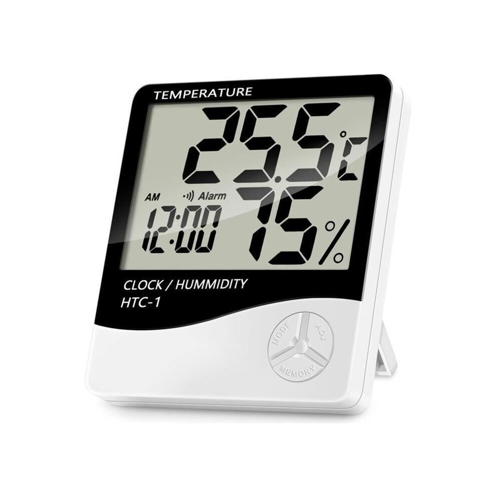 Htc-1 Indoor Thermometer And Hygrometer - Lcd Display - Temperature - Humidity - Measuring Range -10C To +50C 7333425884607