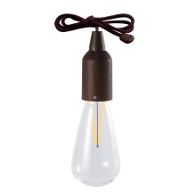 LED Camping Light Portable Outdoor Battery Operated Hanging Light Vintage Style Pull Chain Adjustable Design Kids Safe Waterproof Energy Saving For In