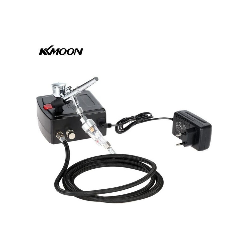 Kkmoon Professional Air Compressor Kit For Gravity Feed Airbrush 100-240V 7333425882863