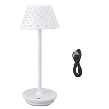 Elegant nattlampa, touch-dimbar skrivbordslampa med 360-graders belysning, perfekt för läs- och matplatser