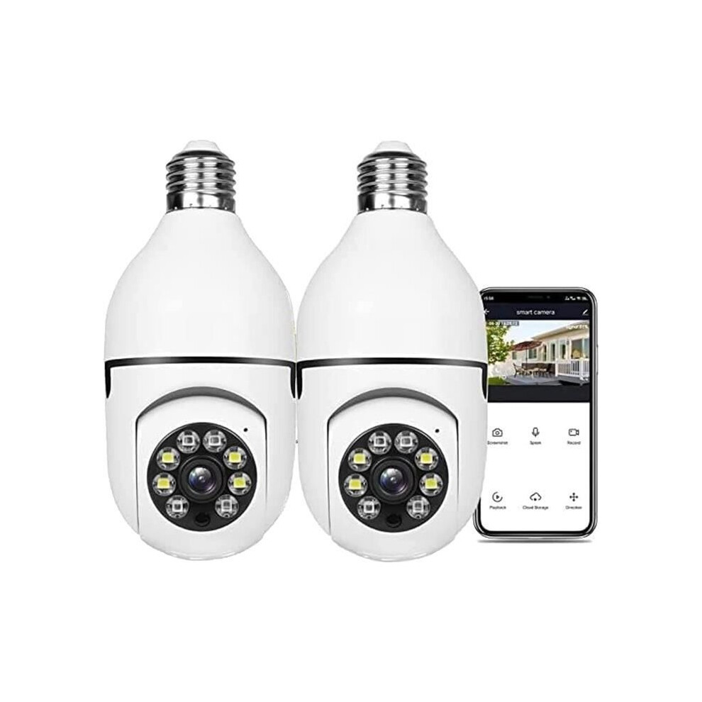 E27 Bulb Camera - Hqls - 2Mp Hd - Night Vision - Two-Way Audio - Motion Detection 7333425889046