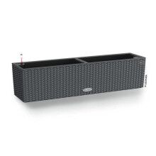 LECHUZA Blumenkasten BALCONERA Cottage 80 ALL-IN-ONE Granit 443324