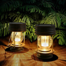 Rechargeable Lanterns for Power Outages, Phone Charger, 7 Modes Dimmable Retro Lantern, IPX4 Waterproof