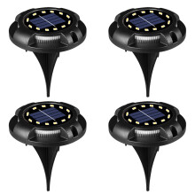 Solar Ground Lights, Waterproof In-Ground Outdoor Lighting Easy Install, Landscape Lighting Durable Design, Efficient Lighting Weather Resistant Solar