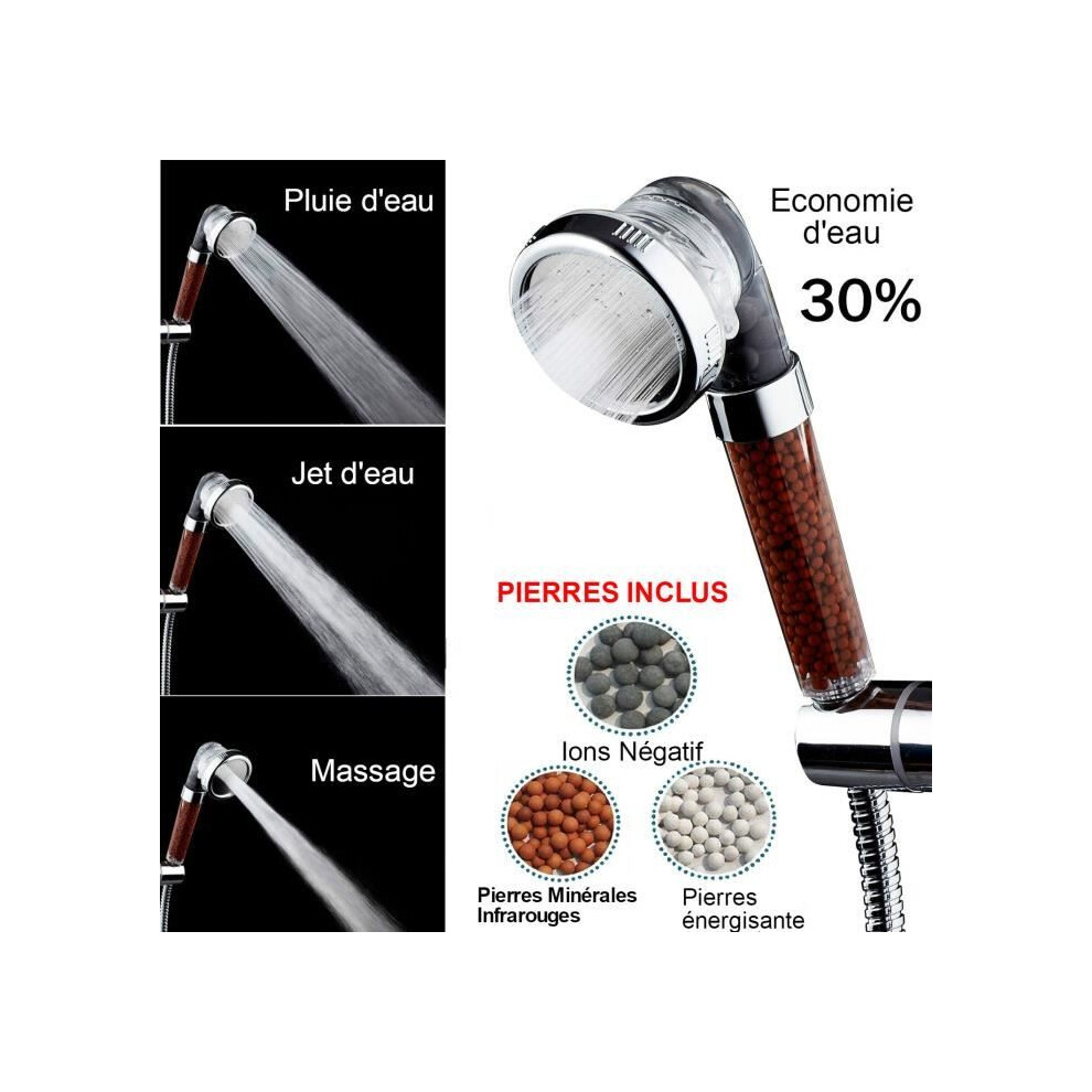 Novhill Shower Head Filtration System, Helps Fight Hair Loss, Purifies Water And Softens Skin. Nv59 7333425887127
