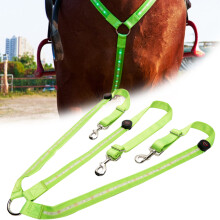 Glow In The Dark Equestrian: Luminous (Led Lights) Adjustable Horse Halter For Unmatched Visibility