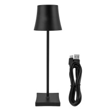 Lampa biurkowa LED bezprzewodowa, akumulatorowa, z płynną regulacją jasności, zasilana bateryjnie, sterowanie dotykowe, ergonomiczna, 3-kolorowa,