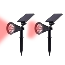 Unique Solar Spotlights, Ultra Bright Outdoor Wireless Solar Lighting For Warm, Inviting Yard Landscape Decoration, Auto On Off Function, Rechargeable