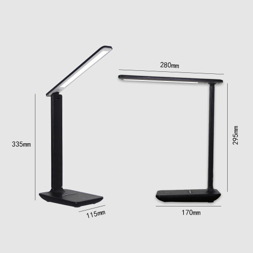 Innovative Desk Lamp With Touch-Sensitive Controls And Lcd Function For Home Office, Multi-Purpose Lighting Solution With Adjustable Brightness And Wi 2