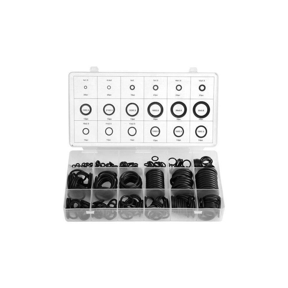 Rubber O-Ring Assortment - Black - O-Ring Washer - Hydraulic Plumbing 7333425885581
