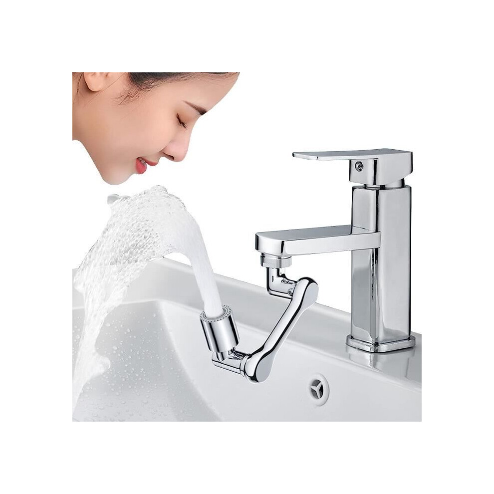 Multifunctional Bathroom Faucet Extender 1440 Degree Swivel 2 Spray Functions 7333425887424